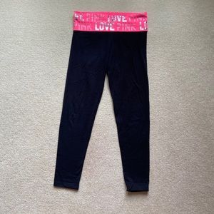 Victoria Secret PINK Long Fold Over Legging | Sz M